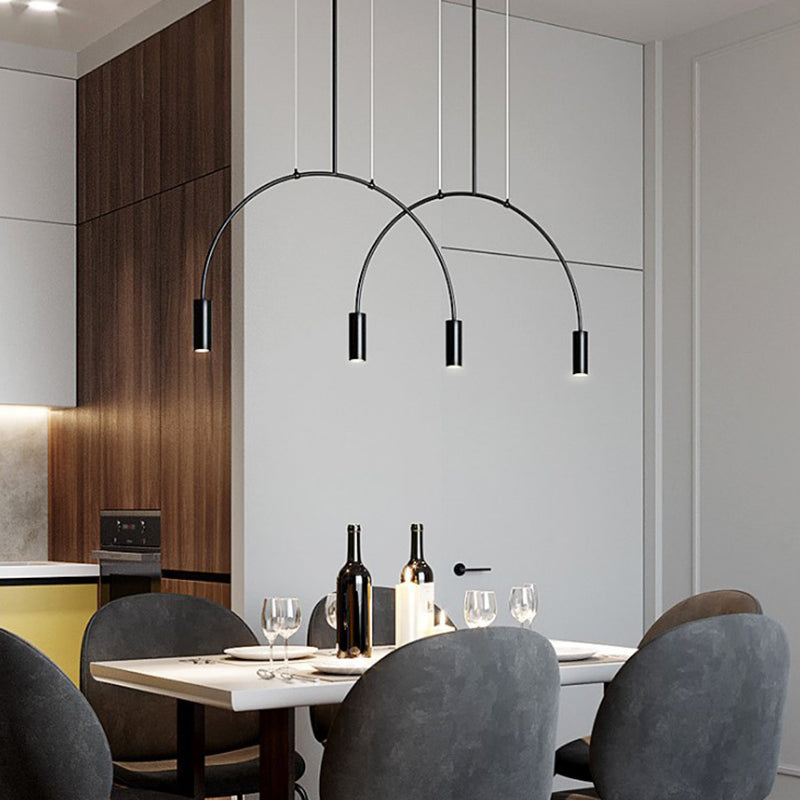 4 Light Kitchen Island Pendant Linear Pendant Lighting Island Light Fixtures