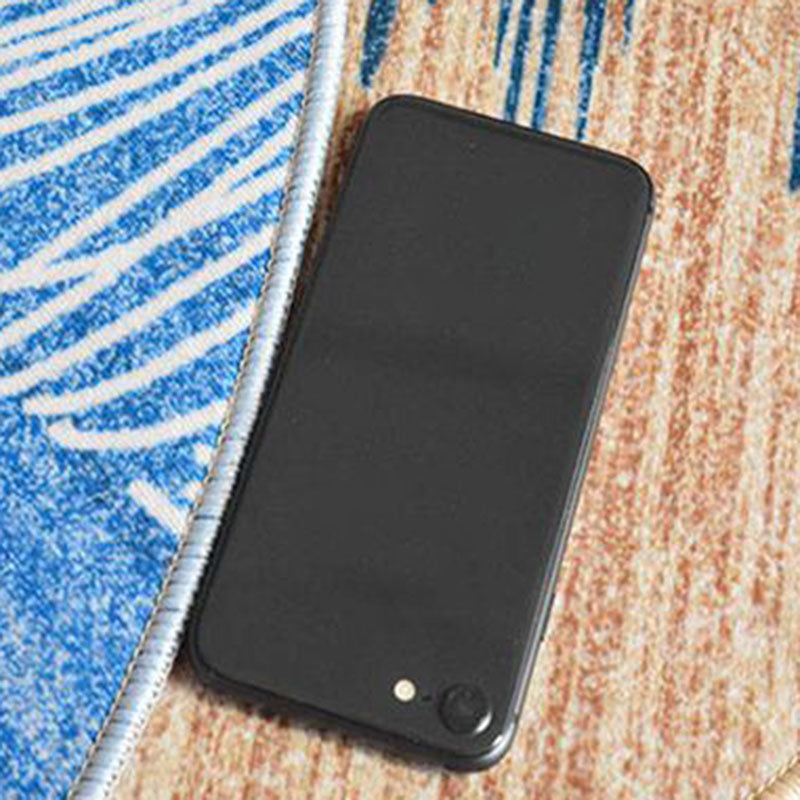 Round Color Mixed Simple Area Carpet Polyester Ink Print Indoor Rug Washable Carpet for Living Room