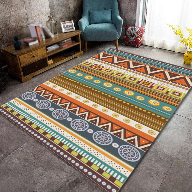 Unverwechselbare Americana Innenteppich farbenfrohe Stammes Klassizismus Teppich Waschbarer Teppich für Wohnzimmer