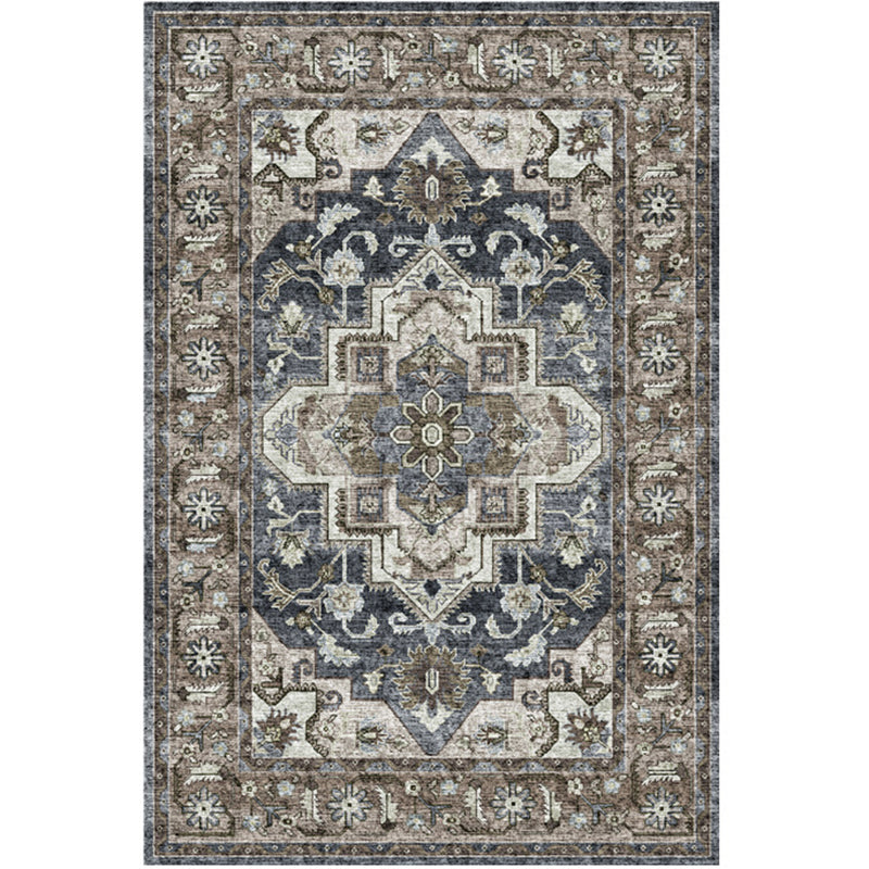 Shabby Chic Indoor Rug Distressed Victorian Carpet Polypropylene Easy Care Rug for Home Decoration
