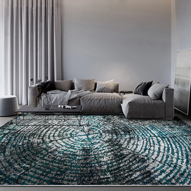 Solid Color Ink Traces Rug Polyester Modern Carpet Non-Slip Backing Area Rug for Home Decoration