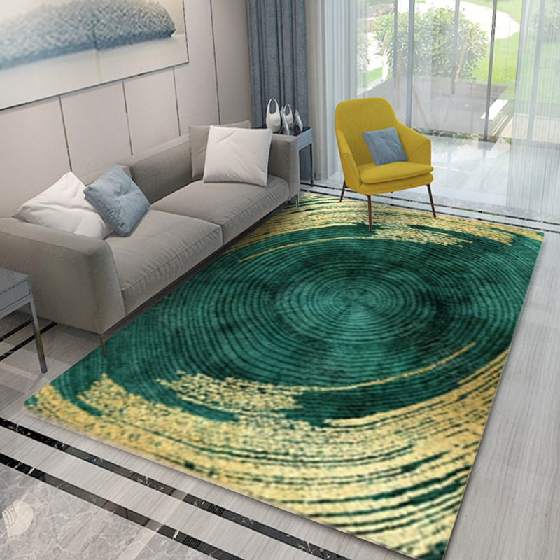 Solid Color Ink Traces Rug Polyester Modern Carpet Non-Slip Backing Area Rug for Home Decoration