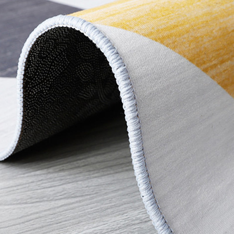 Color Mixed Modern Indoor Rug Polyester Ink Traces Carpet Non-Slip Backing Rug for Home Decoration