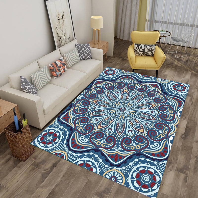 Victoriaanse tribale totemse gebied tapijt polyester tapijt tapijt niet-slip achterste binnenkleed voor woonkamer