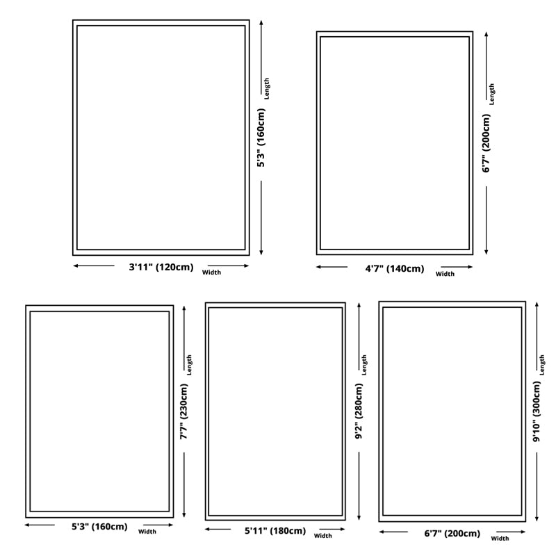 Modern Geometric Indoor Rug Patchwork Polyester Non-Slip Backing Area Carpet for Living Room