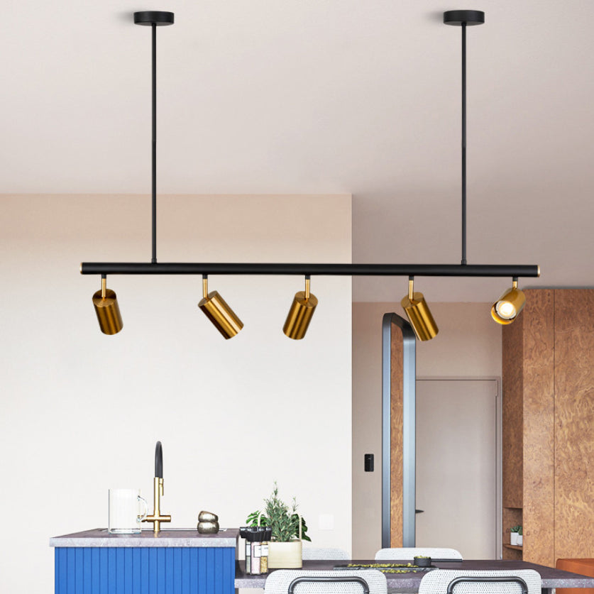 Linea de iluminación de la isla lineal colgante lineal lsland iluminación de la isla colgante luces en metal