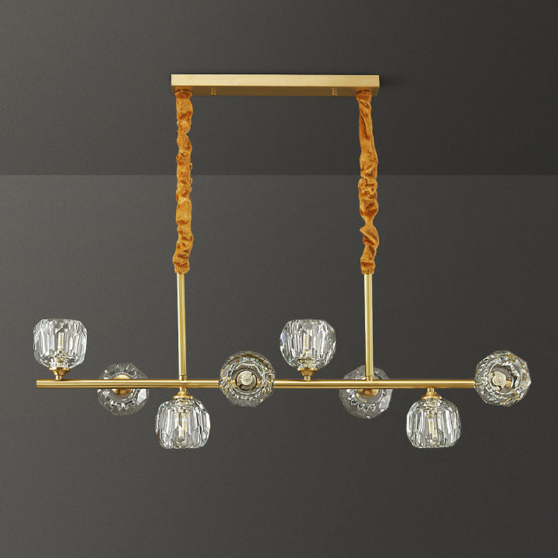 Accensione dell'Isola Globe Crystal Contemporary Simplicity Fishting di illuminazione a sospensione per il ristorante