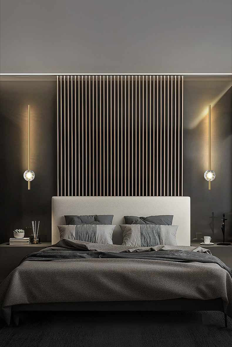 Modern Simplicity Linear Wall Mounted Light Fixture Acrylic Wall Mount Light Fixture for Bedroom