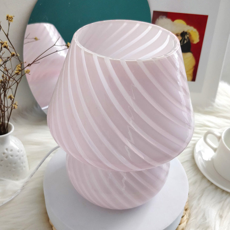 Ultra-modern Simplicity Gourd Table Lamp Hand-Blown Glass Nightstand Lamp for Bedroom