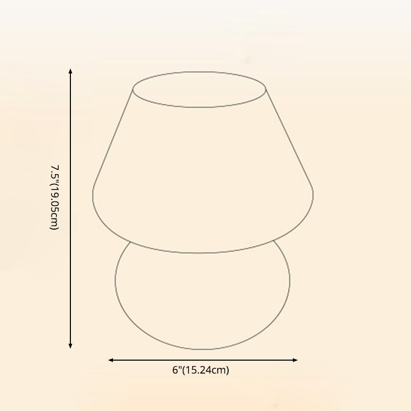 Ultra-modern Simplicity Gourd Table Lamp Hand-Blown Glass Nightstand Lamp for Bedroom