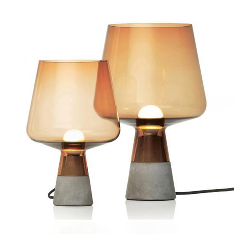 Lampada da comodino in vetro con lampada da tavolo affusolata ultramoderna per camera da letto