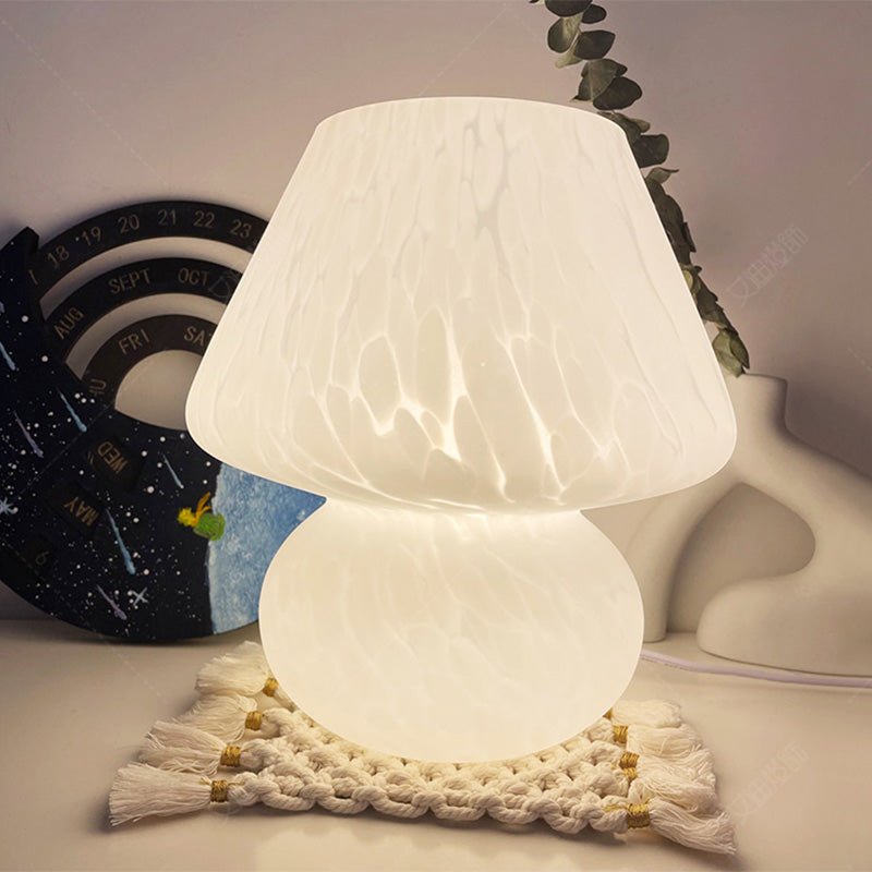 Champignon schaduw glas tafel licht modern 1 lamp nachtstandaardlamp voor slaapkamer