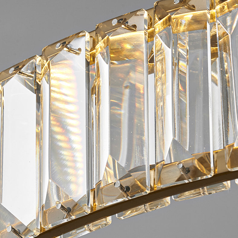 Luci d'isola orbicolare Crystal Contemporary Simplicity Fissature di illuminazione a sospensione per il ristorante