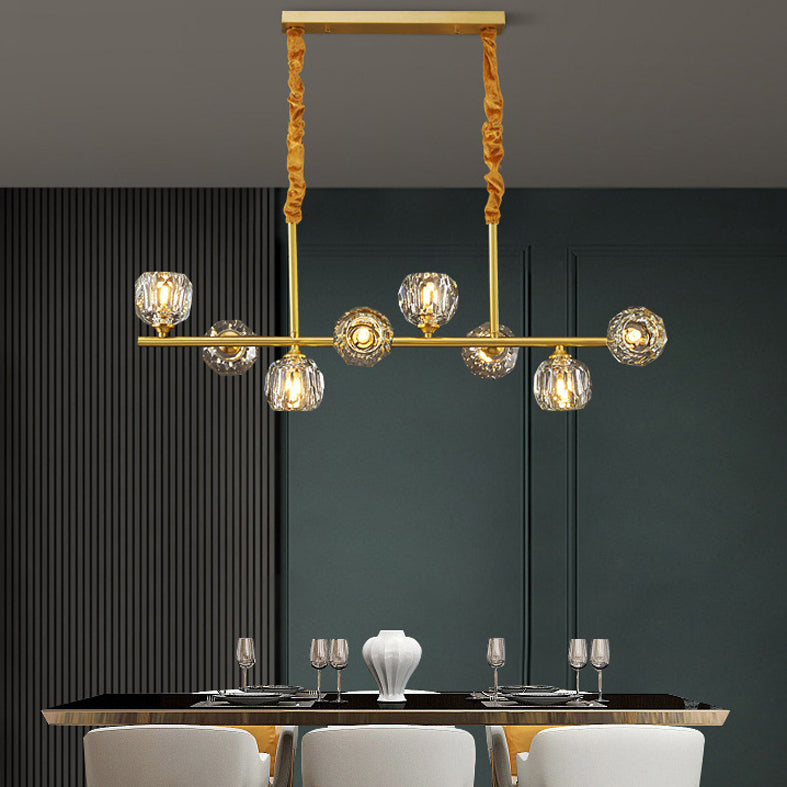 Accensione dell'Isola Globe Crystal Contemporary Simplicity Fishting di illuminazione a sospensione per il ristorante