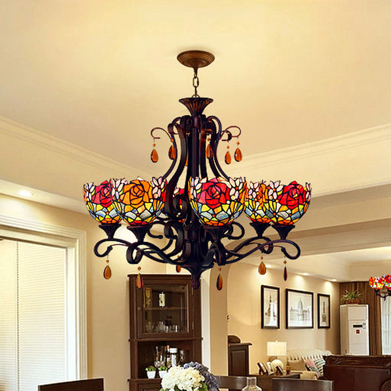 Lustre en dôme en forme