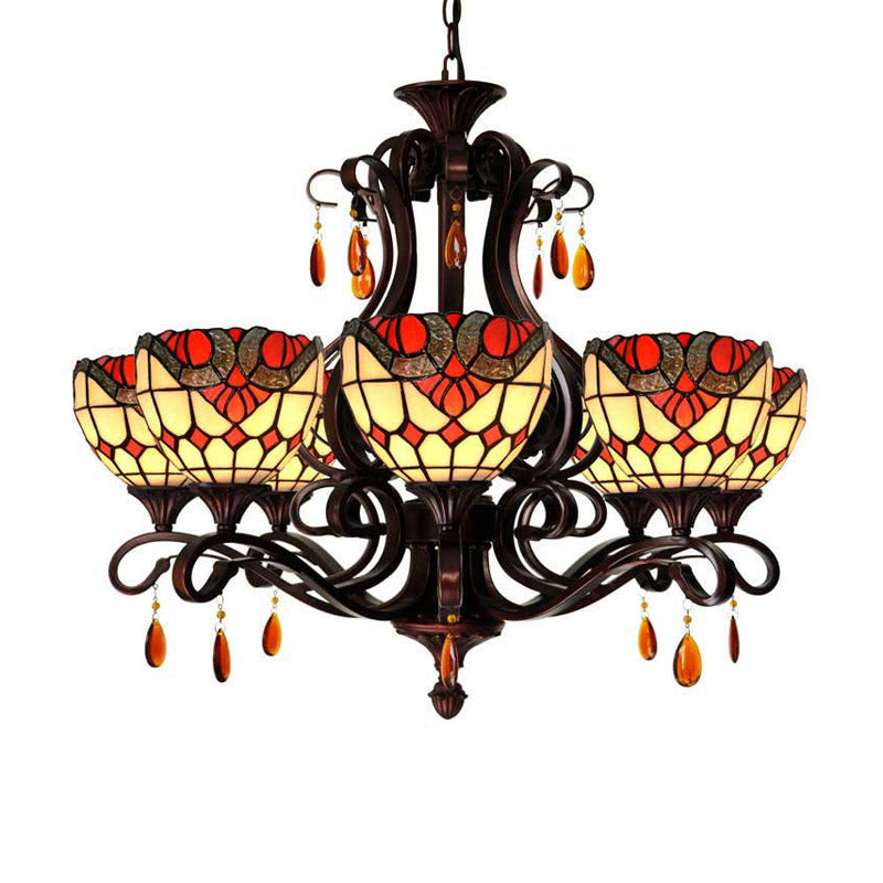 Lustre en dôme en forme