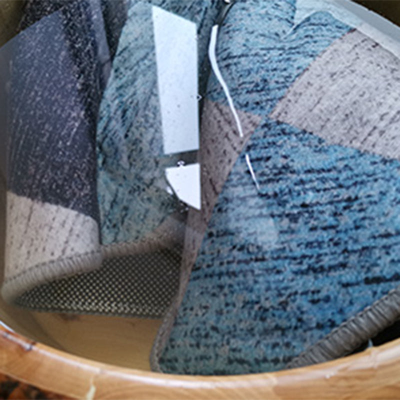 Multicolor Modern Area Carpet Polyester Abstract Print Indoor Rug Easy Care Carpet for Living Room