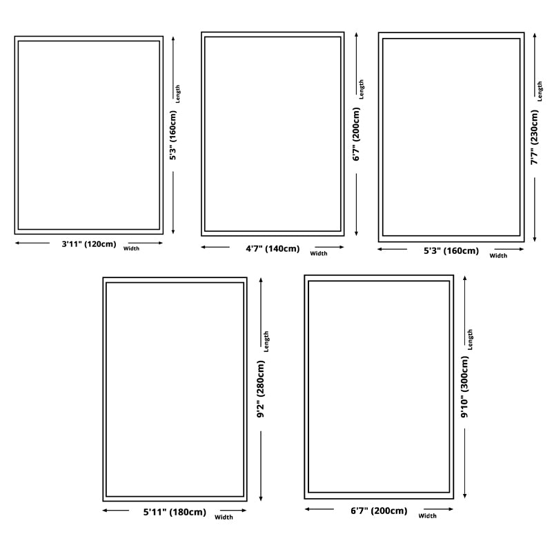 White Tone Casual Indoor Rug Polyester Abstract  Pattern Carpet Anti-Slip Backing Rug for Home Decor