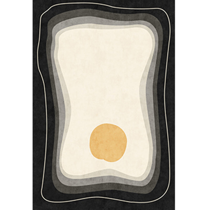 Tapis d'intérieur moderne mélangé de couleurs, bloc de couleurs en Polyester, avec support antidérapant, pour la décoration de la maison