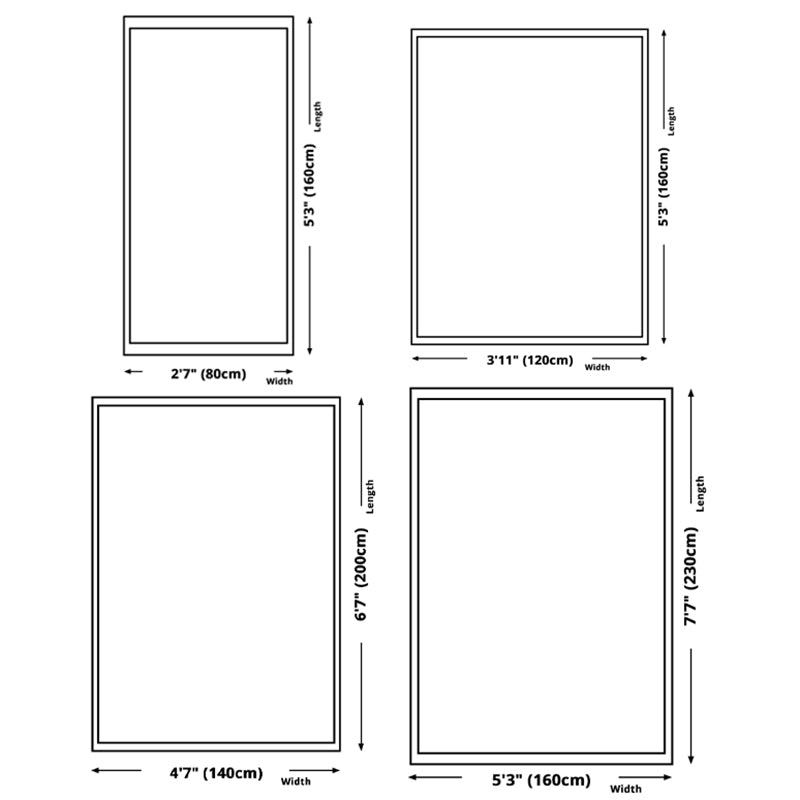 White Tone Home Decor Carpet Simple Abstract Pattern Area Rug Polyester with Non-Slip Backing Rug