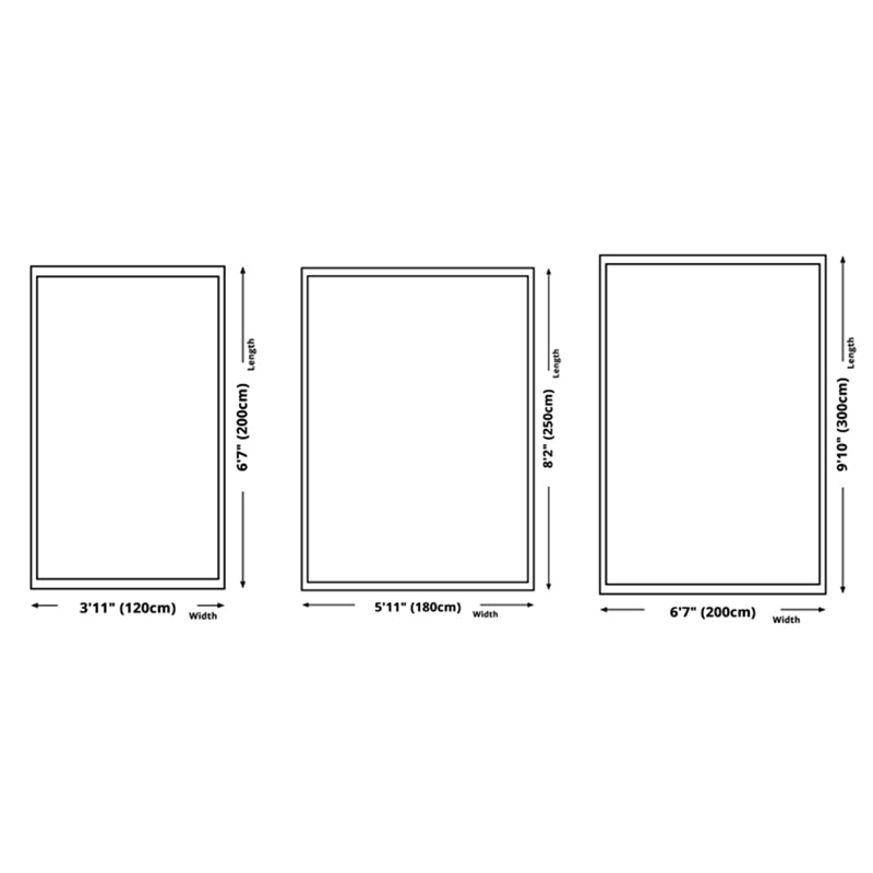 White Tone Home Decor Carpet Simple Abstract Pattern Area Rug Polyester with Non-Slip Backing Rug