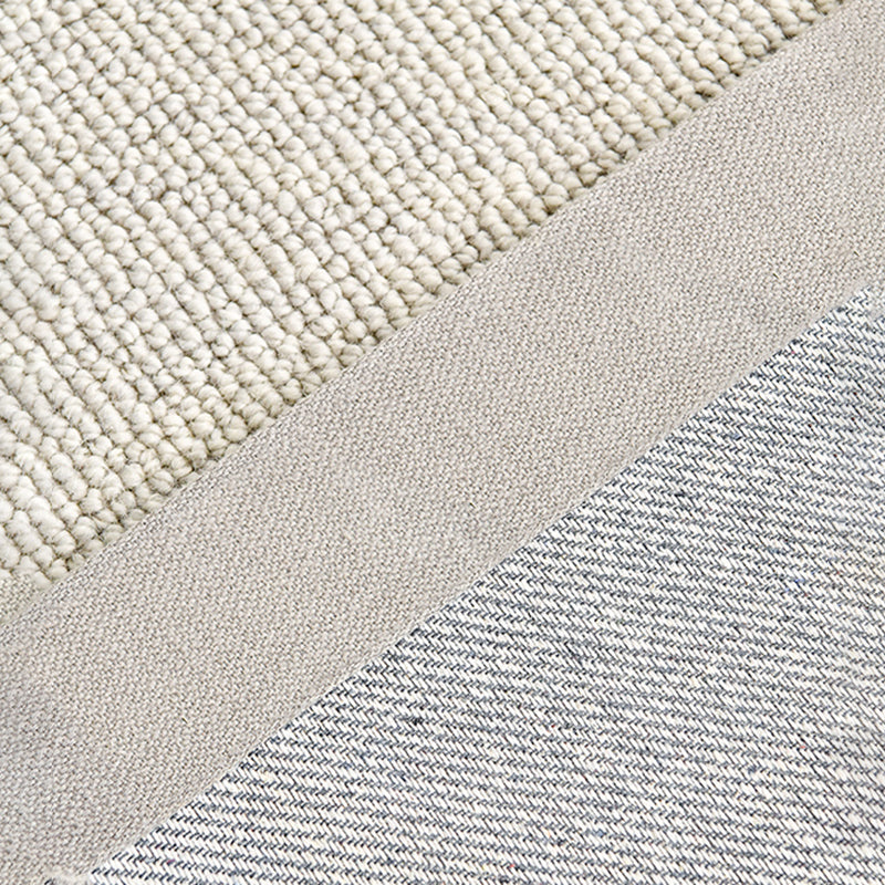 Contemporary Indoor Room Carpet Beige Solid Color Area Carpet Polyester Washable Indoor Carpet