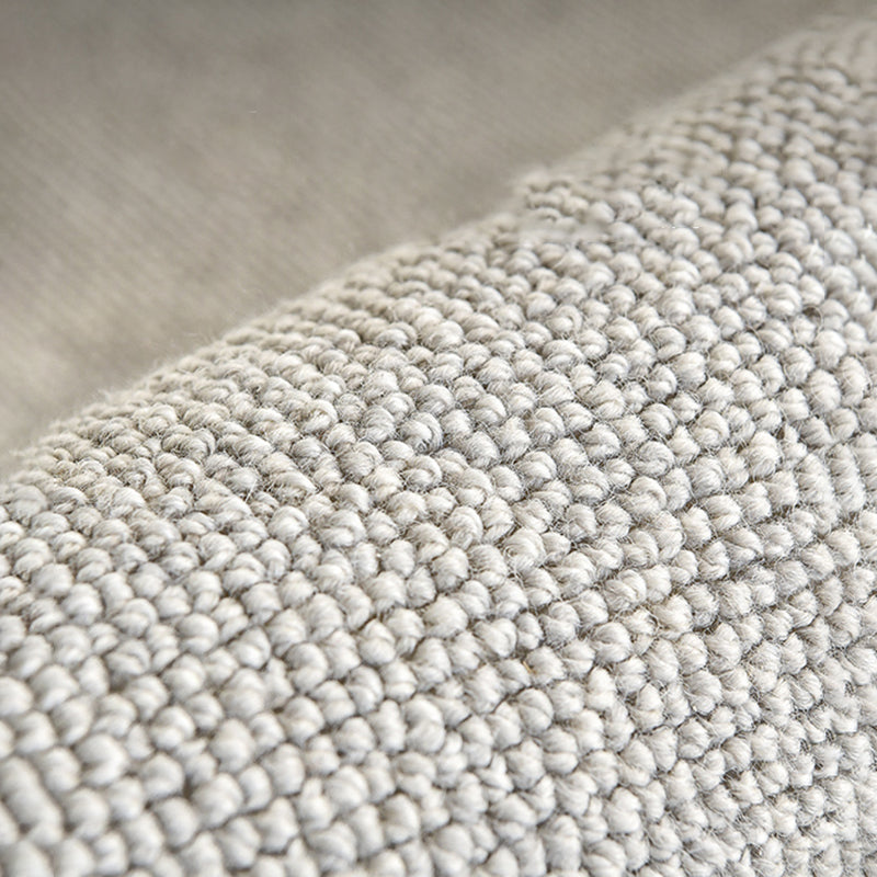 Contemporary Indoor Room Carpet Beige Solid Color Area Carpet Polyester Washable Indoor Carpet