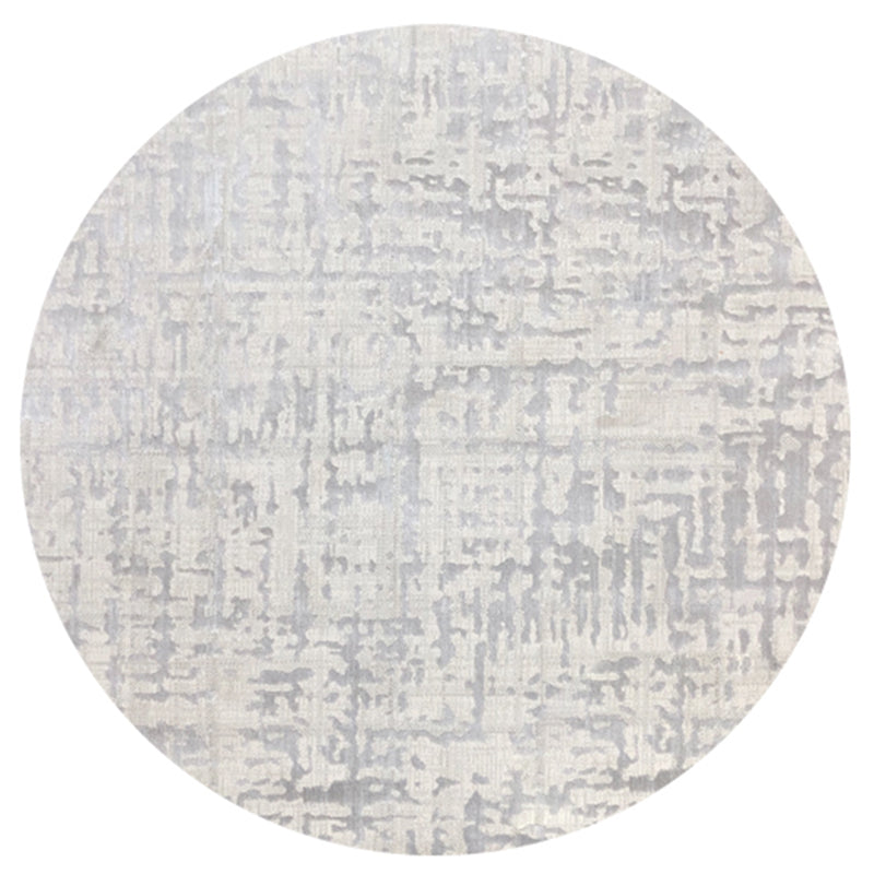 Gray Living Room Carpet Casual Solid Color Area Carpet Polyester Washable Indoor Rug