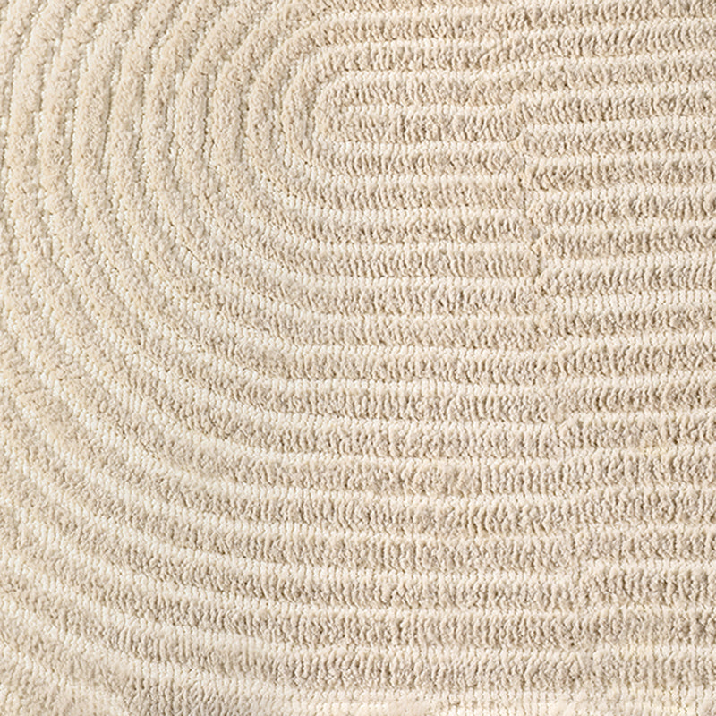 Stylish Grey Modern Rug Polyester Stripe Pattern Area Carpet Non-Slip Backing Rug for Home Decor