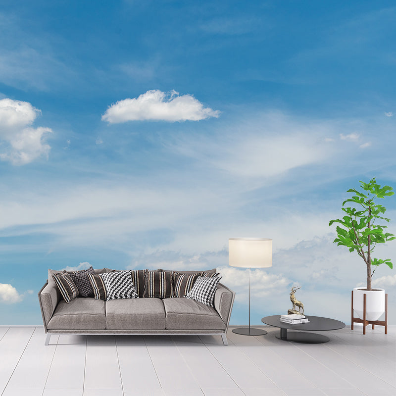 Beautiful Cloudscape Blue Sky Mural Wallpaper for Home Decorations Living Room Bedroom