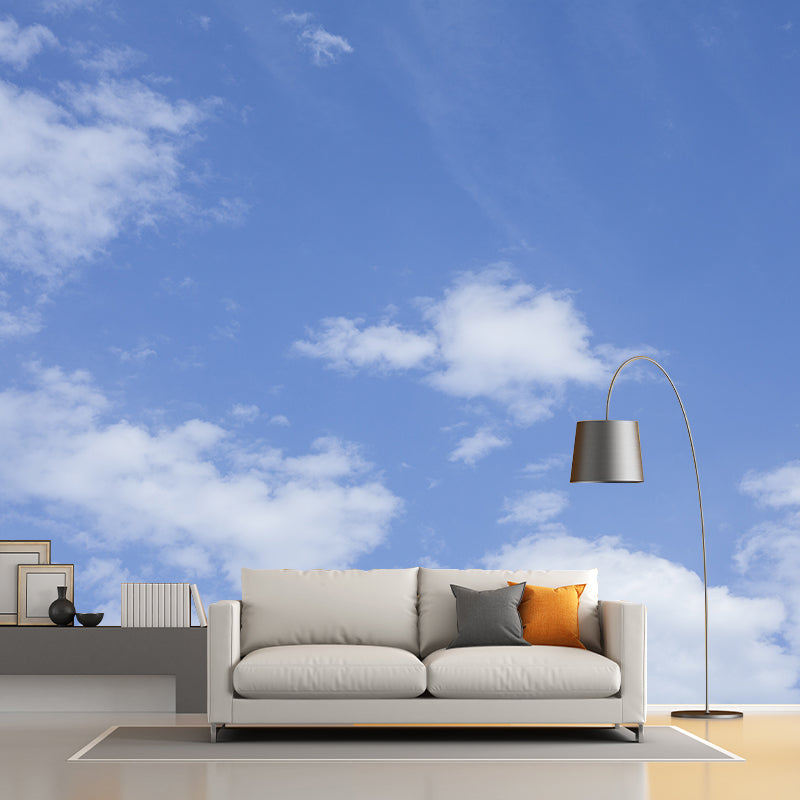 Beautiful Cloudscape Blue Sky Mural Wallpaper for Home Decorations Living Room Bedroom