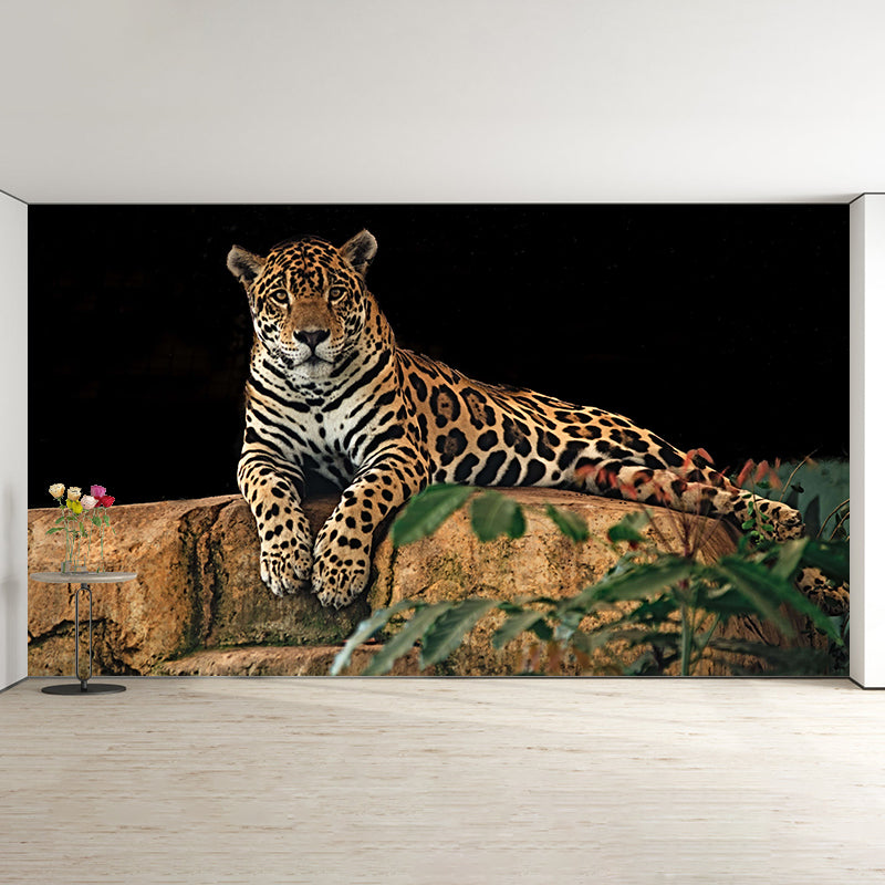Lifelike Leopard Animal Wall Covering for Bedroom Living Room ,Waterproof