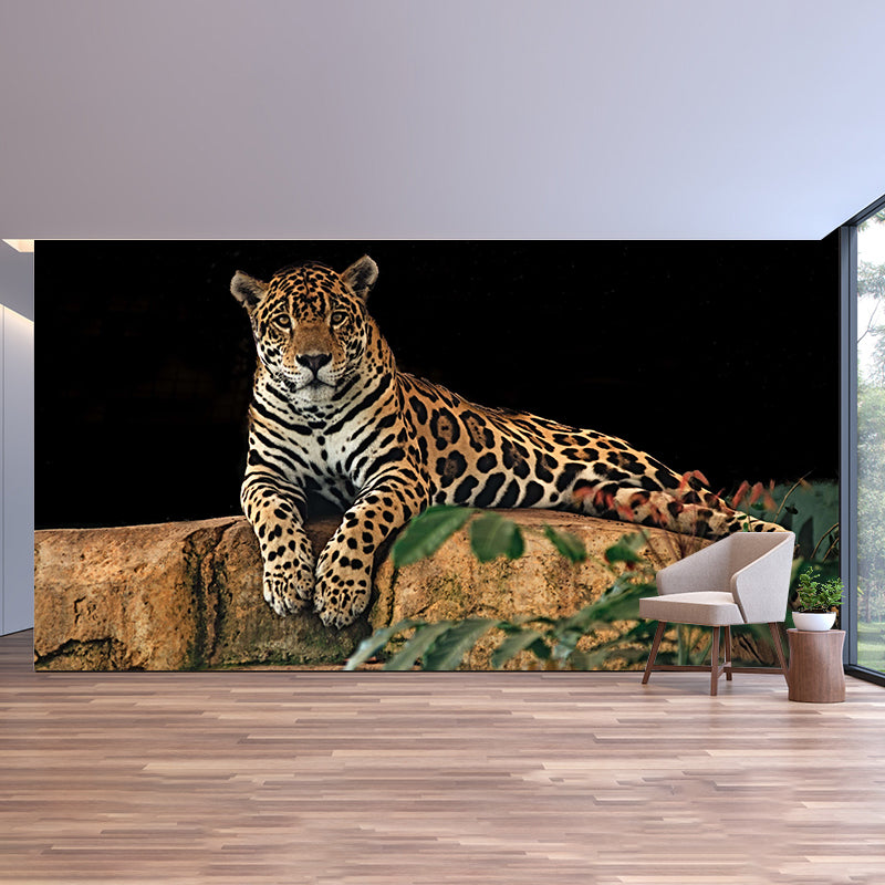Lifelike Leopard Animal Wall Covering for Bedroom Living Room ,Waterproof