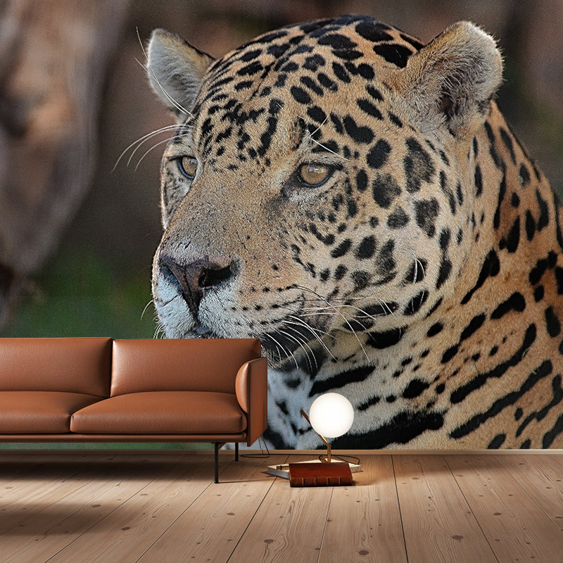 Lifelike Leopard Animal Wall Covering for Bedroom Living Room ,Waterproof