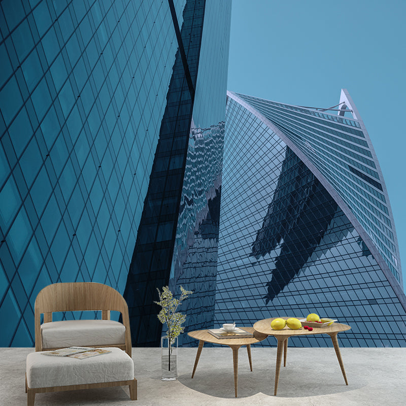 High Building Murals Stain-Resistant Contemporary Wall Decor for Office