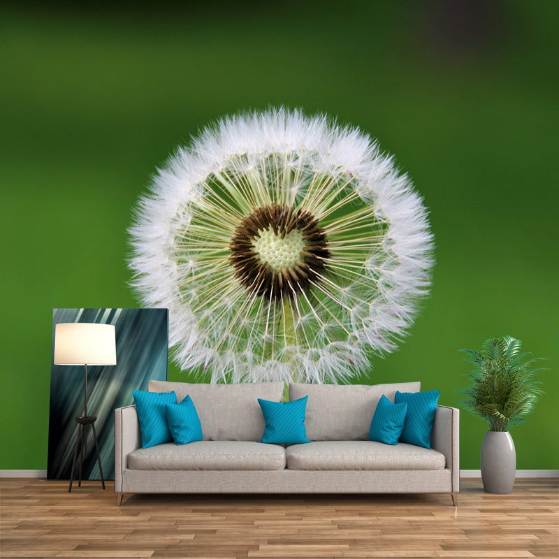 Dandelion Plant Mural Wallpaper for Living Room Decor, Custom Size Available