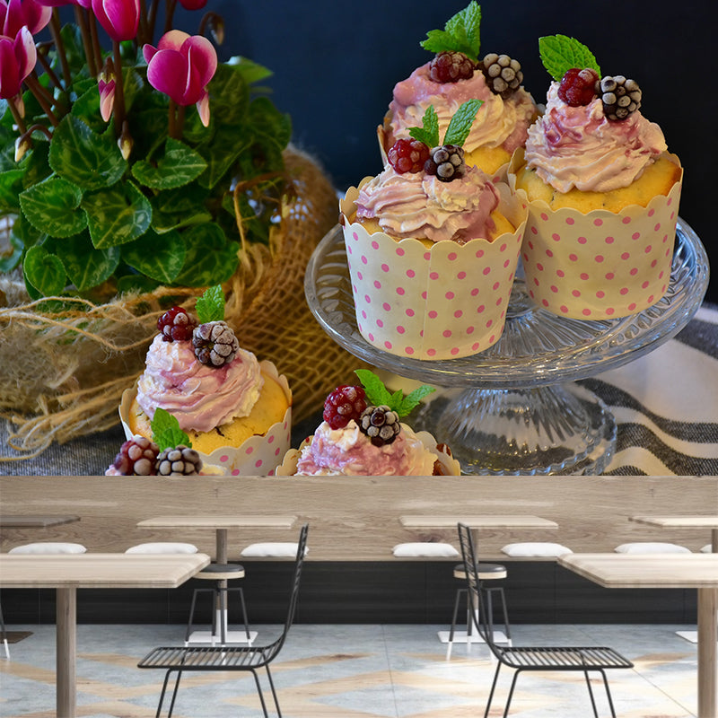 Delicious Pastry Wall Mural Decal Modern Decorative Dessert Shop Wall Decor