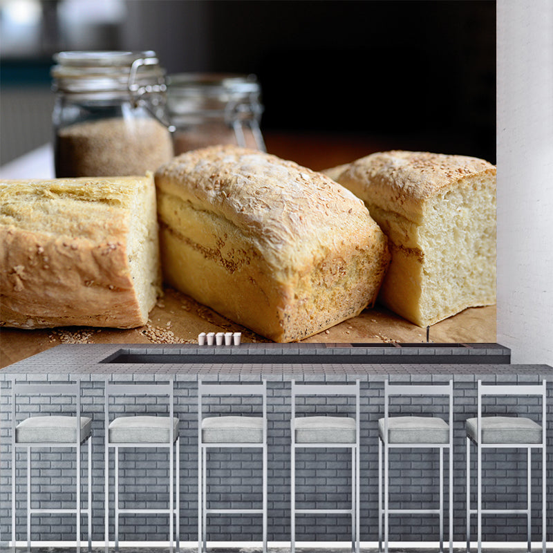 Delicious Bread Waterproof Wall Covering for Dessert Shop Baking Shop Wall Decor