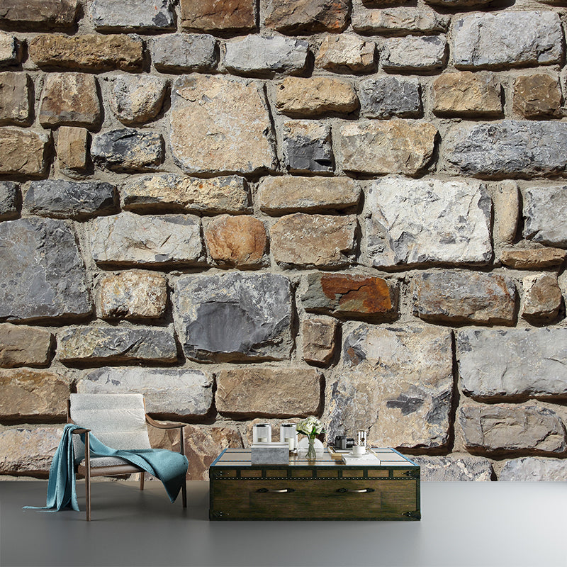 Countryside Style Brick Wall Covering Living Room Home Decor, Customized Size