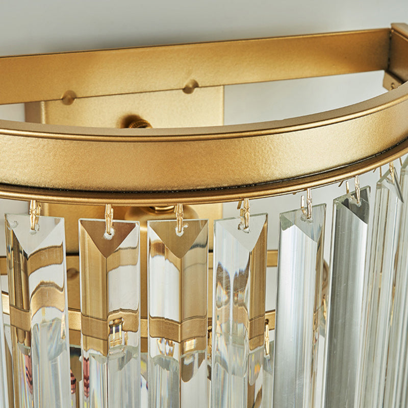 Prismatic Transparent Crystal Wall Light Sconce Modern Style 1-Light Wall Mounted Lighting