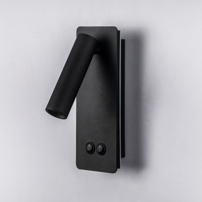 Modern Concise Rectangular LED Wall Light Aluminium Reading Wall Lamp for Bedroom