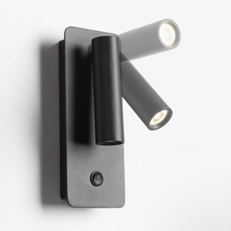 Modern Concise Rectangular LED Wall Light Aluminium Reading Wall Lamp for Bedroom