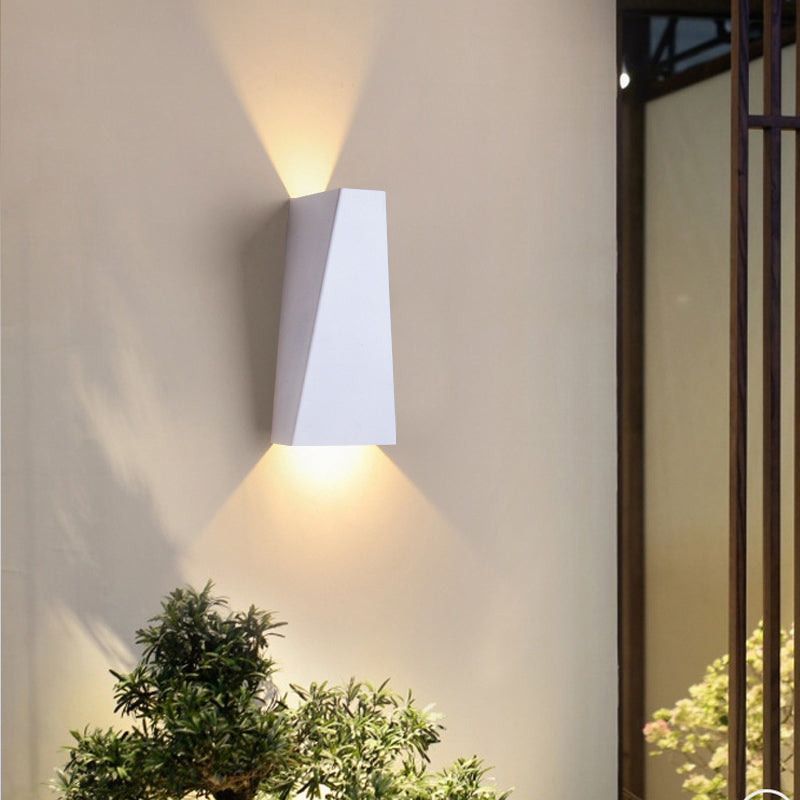 Éclairage mural géométrique en aluminium en aluminium