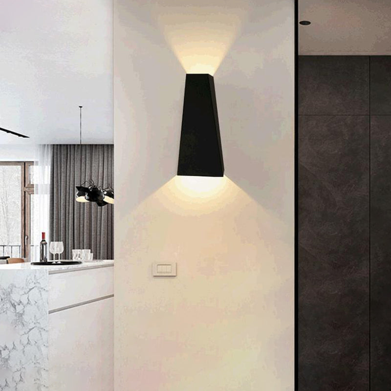 Éclairage mural géométrique en aluminium en aluminium