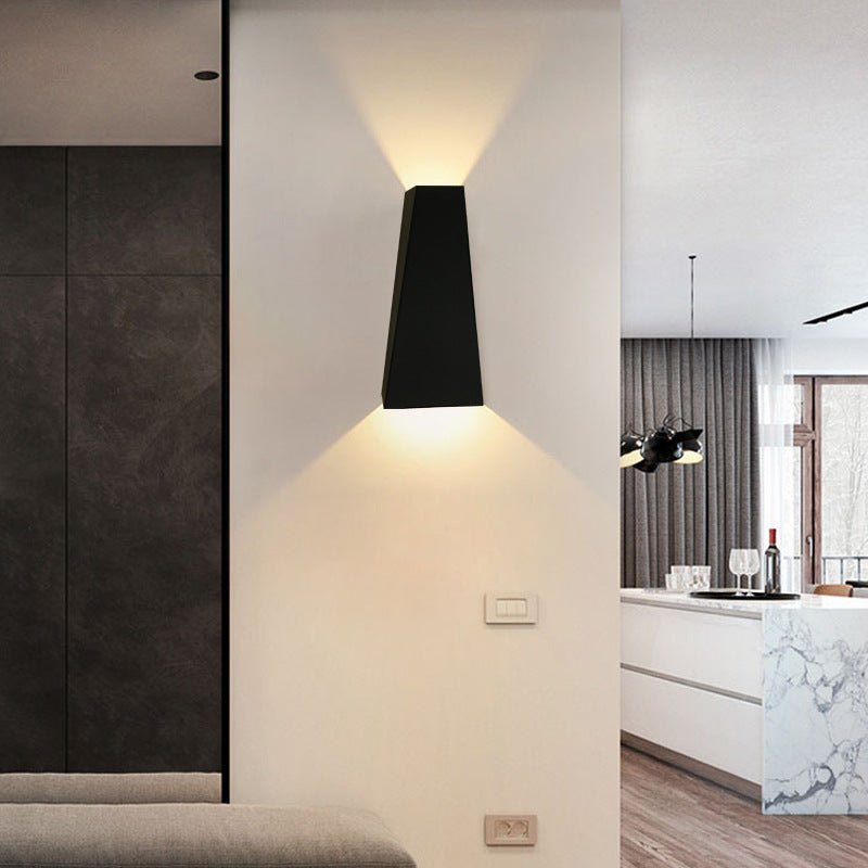 Éclairage mural géométrique en aluminium en aluminium