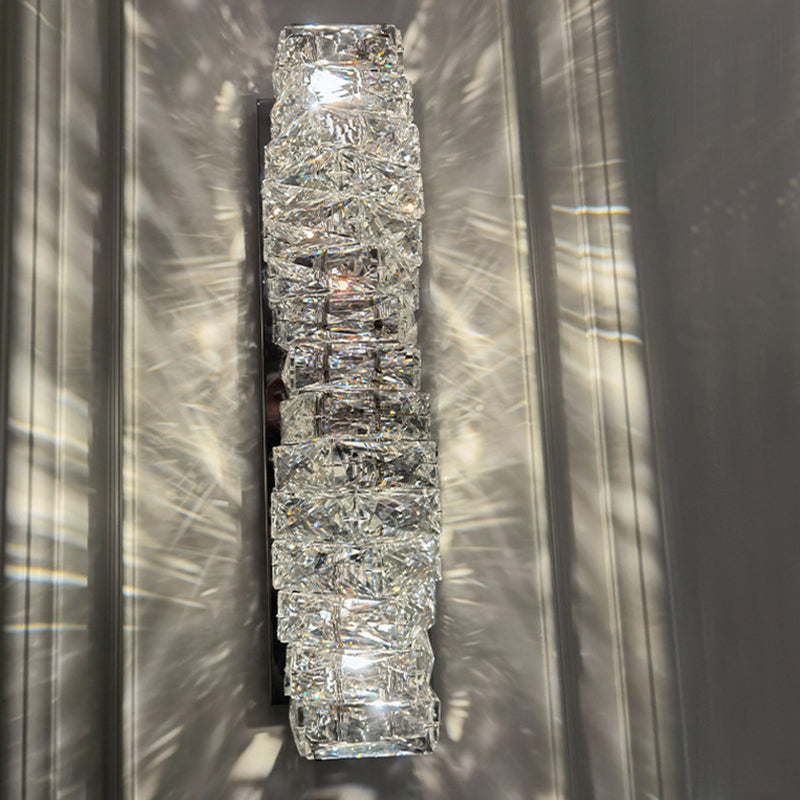 Rechteck klar K9 Kristallleuchte Licht moderner Stil 1-Licht-Wandbeleuchtungsideen