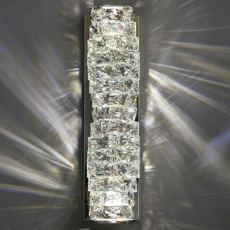 Rechteck klar K9 Kristallleuchte Licht moderner Stil 1-Licht-Wandbeleuchtungsideen