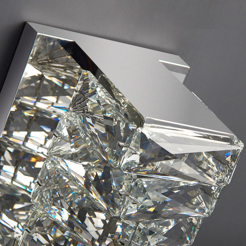 Rechteck klar K9 Kristallleuchte Licht moderner Stil 1-Licht-Wandbeleuchtungsideen