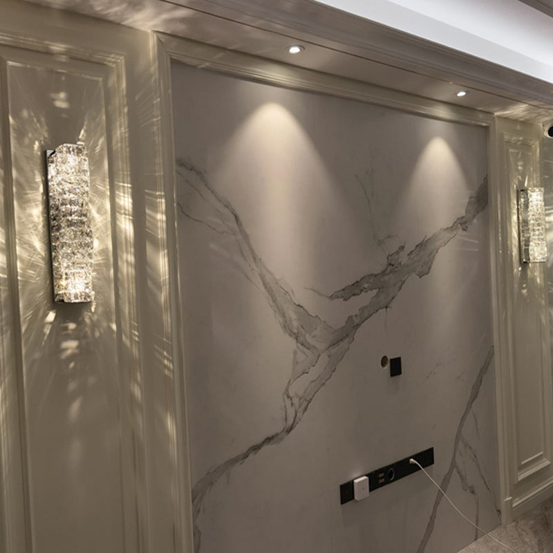 Rechteck klar K9 Kristallleuchte Licht moderner Stil 1-Licht-Wandbeleuchtungsideen