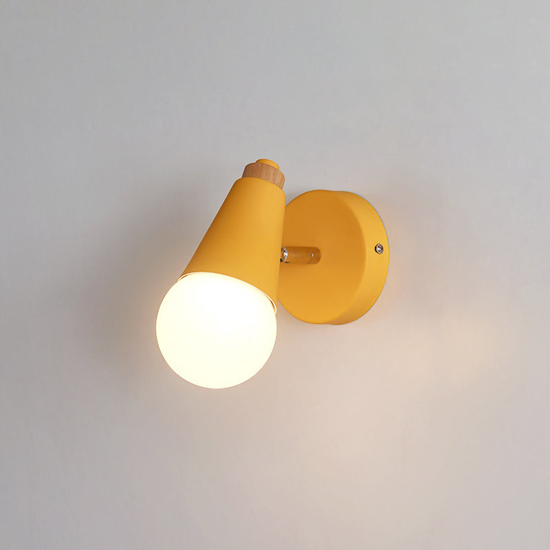 1 illuminazione unica murale unica Modren Nordic Macarons Style Metal Wall Lighting in bianco e verde